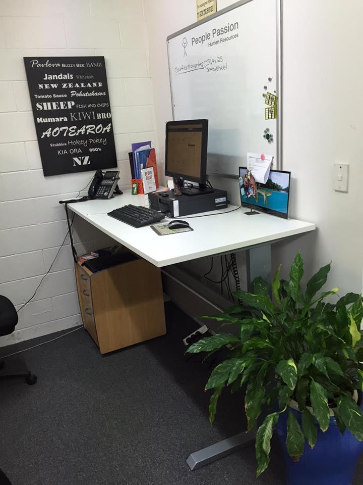 First stand up desk! Now everyone has one