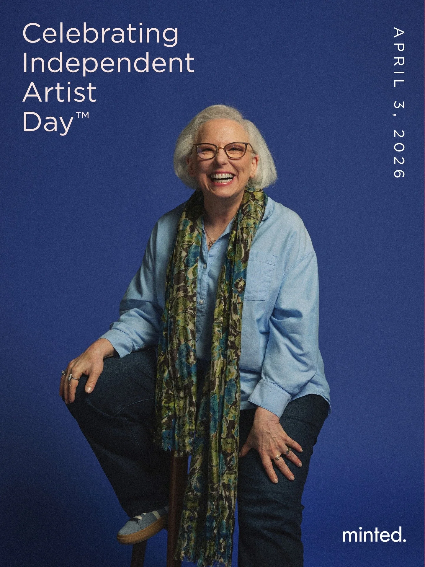 I was quite honored to be asked to participate in @Minted Independent Artist&rsquo;s Day campaign for 2026 and to have my portrait made by @choutoo, a gifted photographer who made me feel comfortable during the daunting shoot! A shout out to Sara Elr
