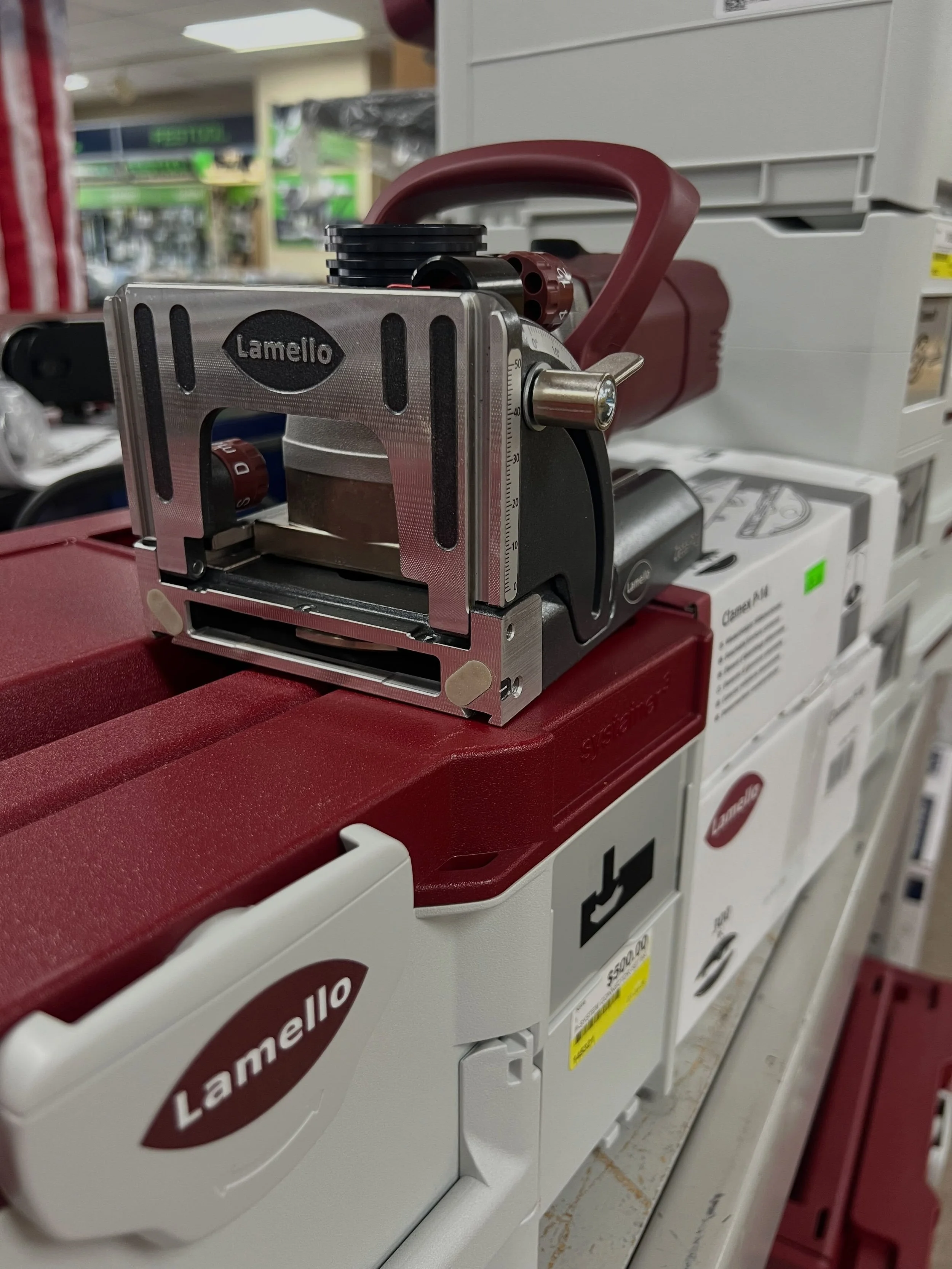 Mark&rsquo;s Machinery is now a @lamello_usa dealer! If you are not familiar with the Lamello system, they are known for their efficient, intuitive, and precise joints. The time saving joining system has positive-locking anchorage. We have in-stock t