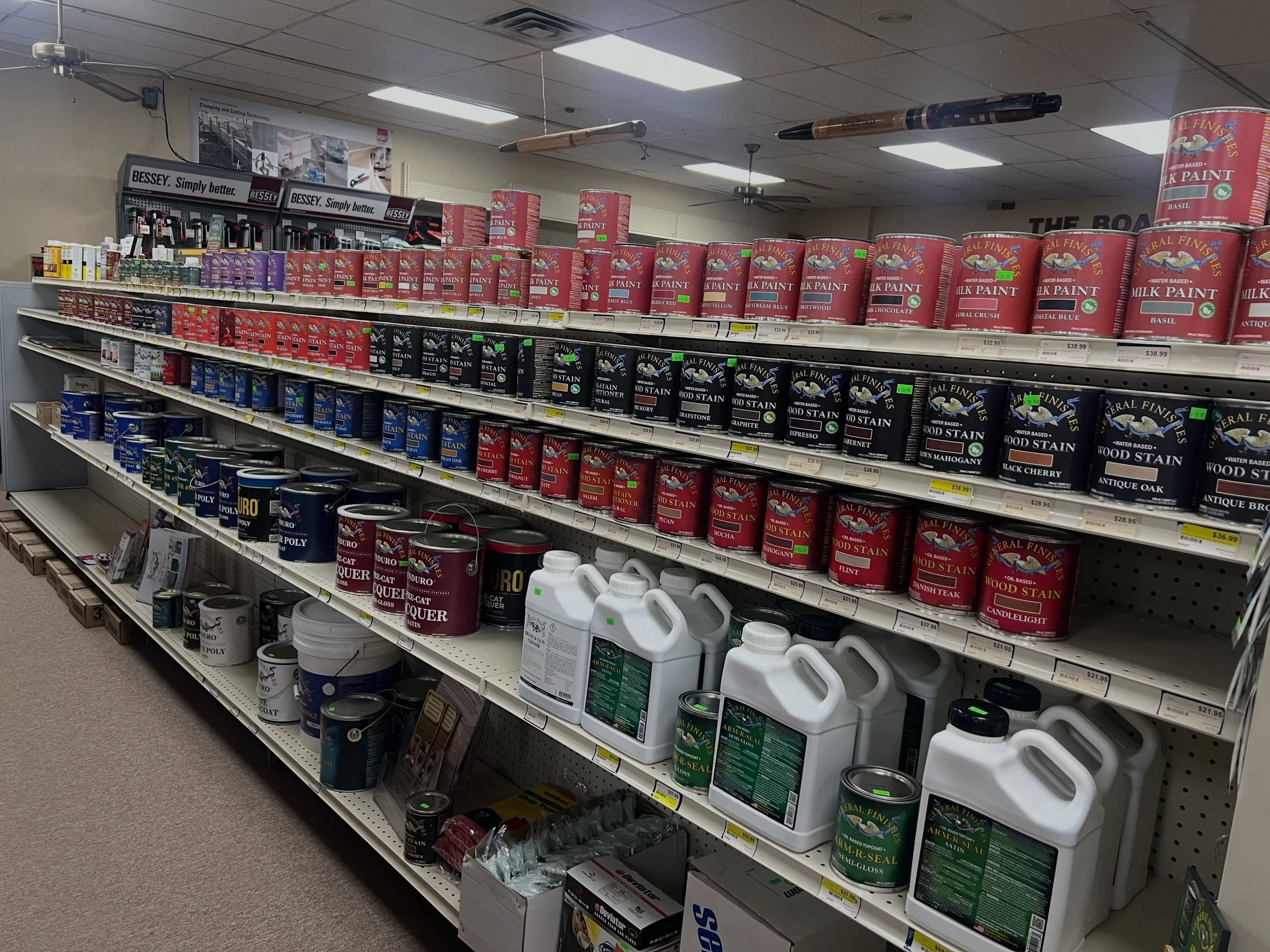 TUESDAY DEAL @marksmachinery, all in-stock General Finishes will be 40% off!! That&rsquo;s right, 40 % off milk paint, stains, dyes, and more. If it says @generalfinishes, then it&rsquo;s ON SALE!! Come see us at &ldquo;Your Woodworking Supply Store&