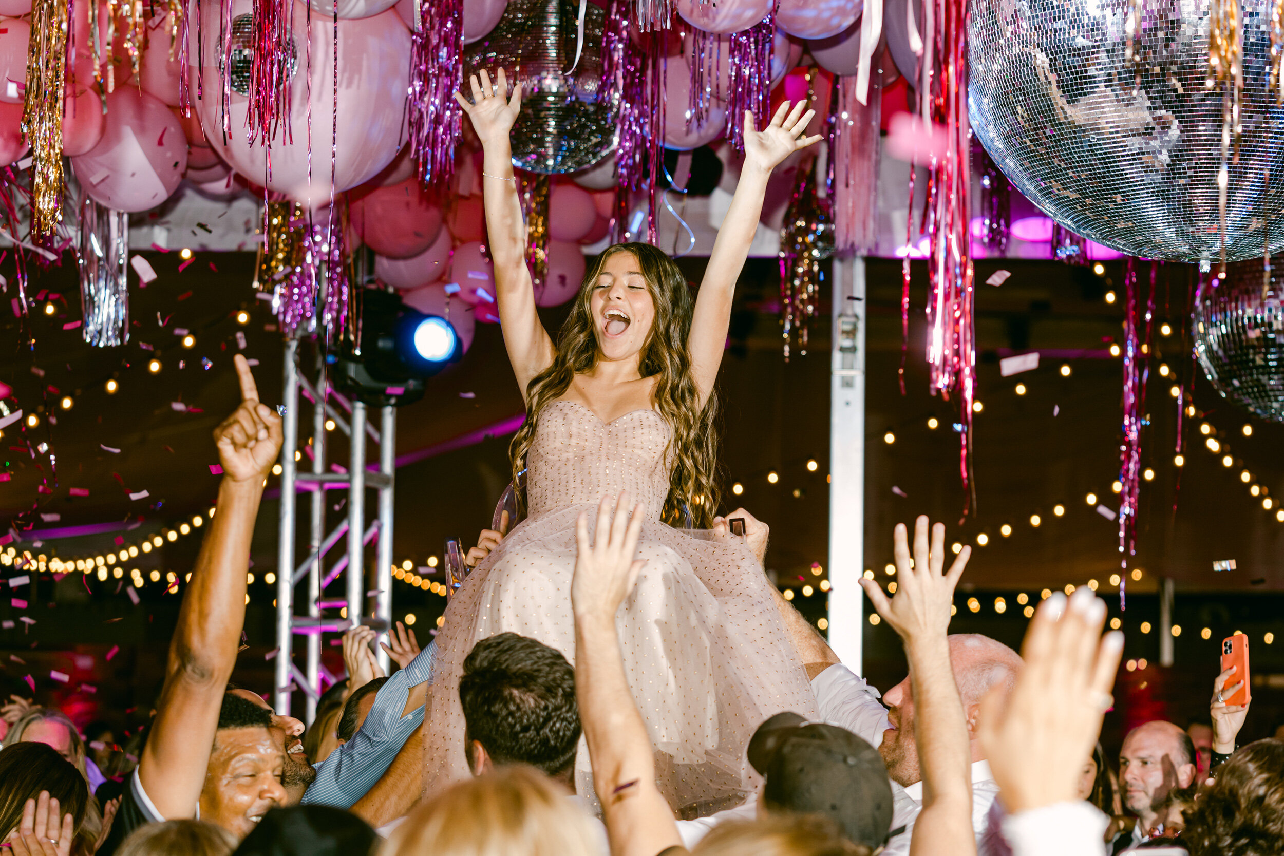 Bat Mitzvah up in the chair