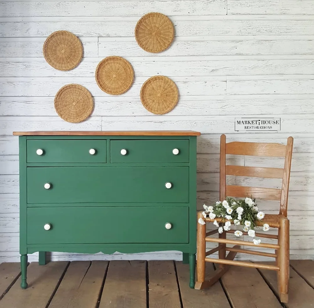 SOLD: Green 4-Drawer Multi-Purpose Dresser Market House Restorations SOLD: Green 4-Drawer Multi-Purpose Dresser Market House Restorations