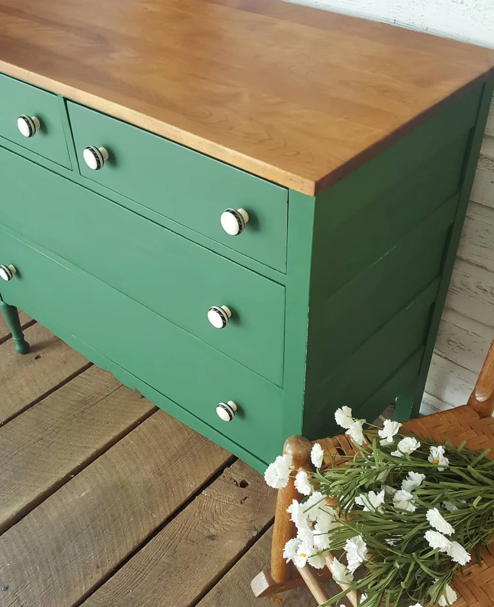 SOLD: Green 4-Drawer Multi-Purpose Dresser Market House Restorations SOLD: Green 4-Drawer Multi-Purpose Dresser Market House Restorations