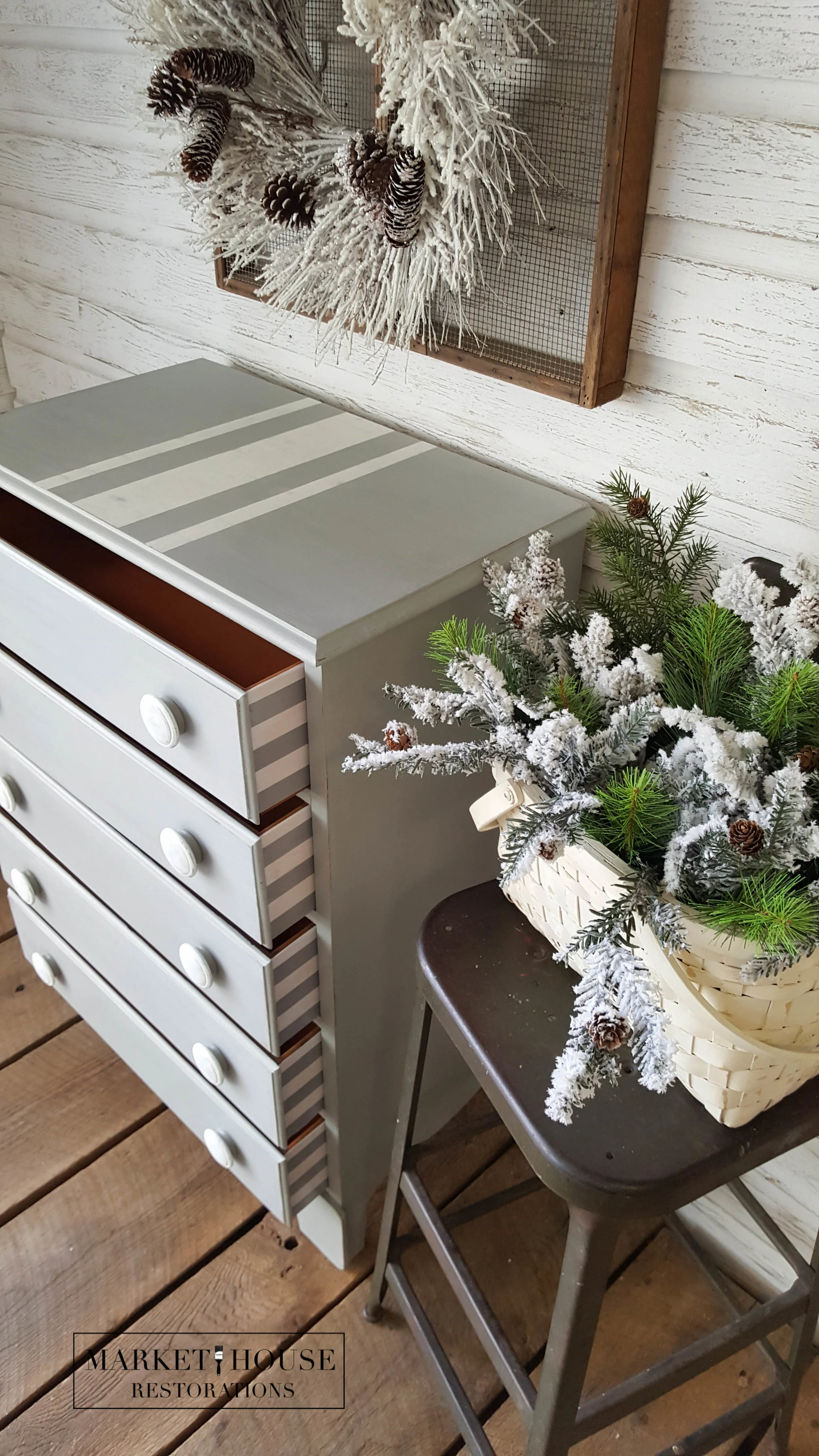 How to Paint Perfect Lines on Furniture. #TuesdayTipsWithFallon