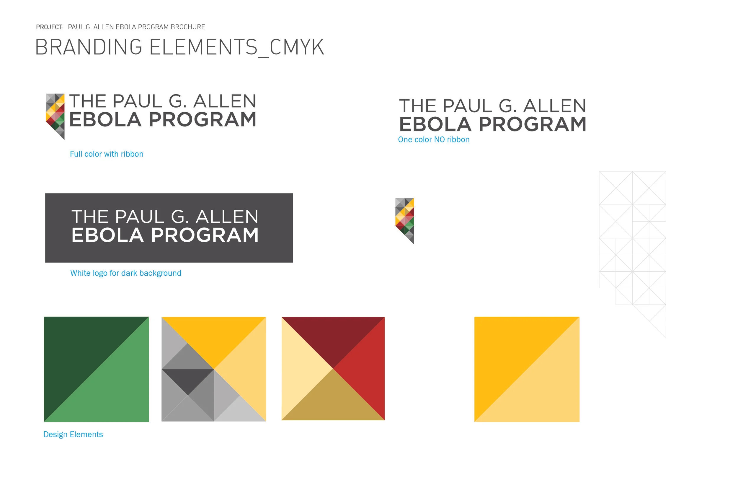I've included the client's brand guidelines to show how their branding will fold into the overall concept.