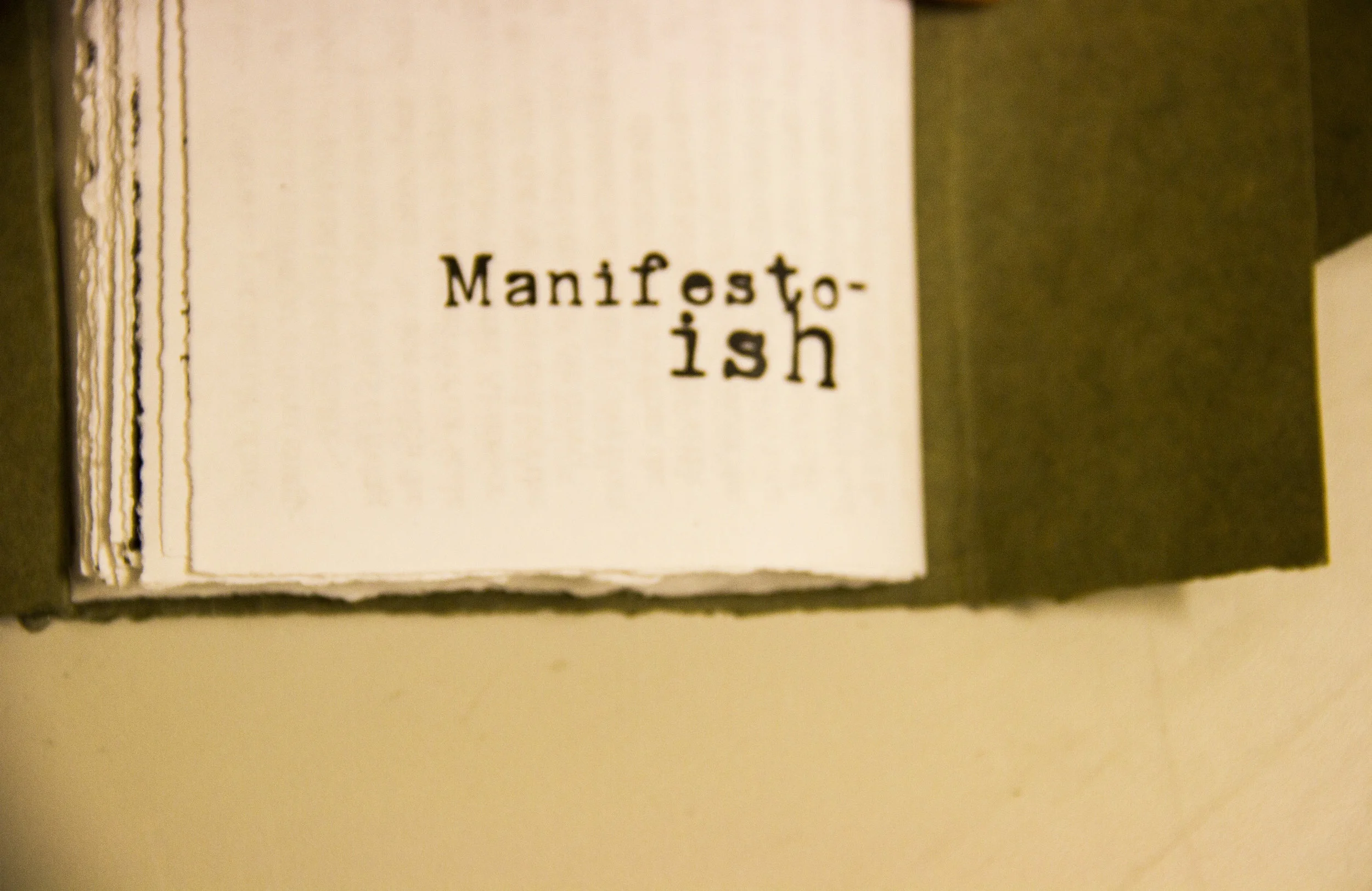 Parergon-a manifesto-ish booklet