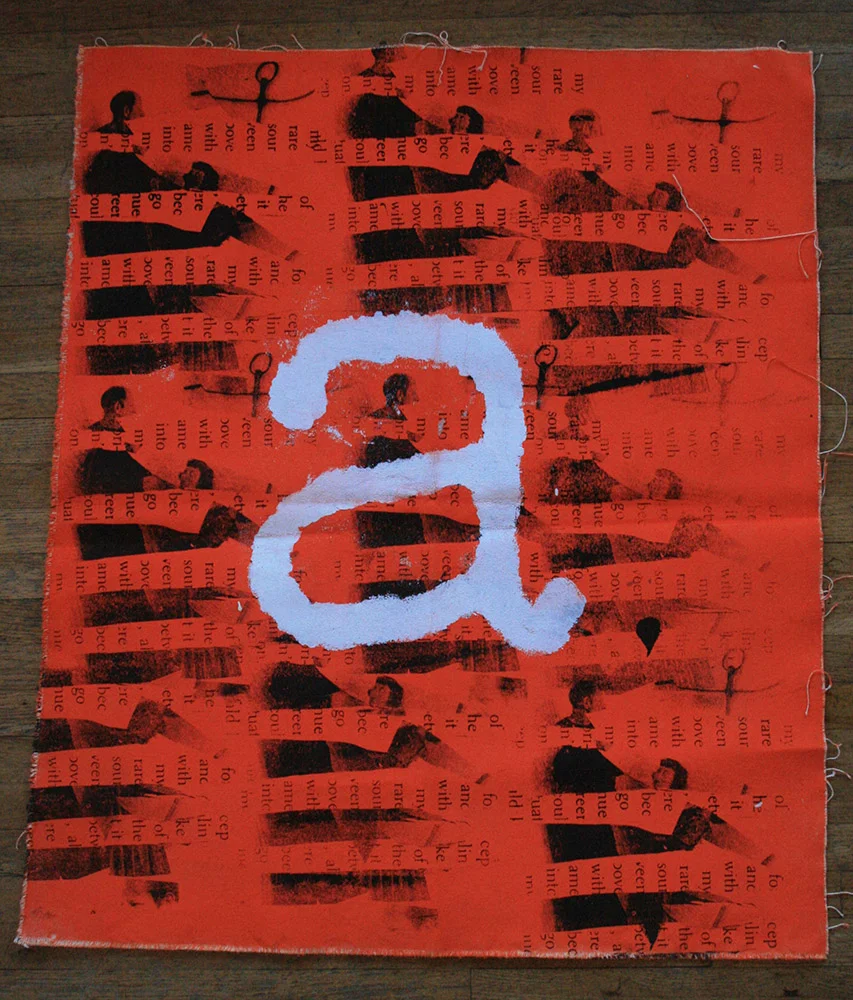 Le Ra: Orange paintings (letter A-Second set)