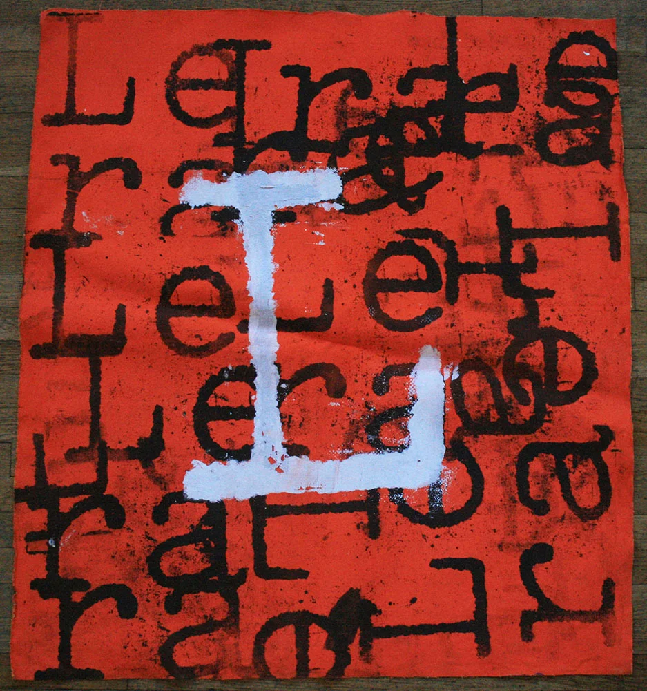 Le Ra: Orange paintings (letter L-Second set)