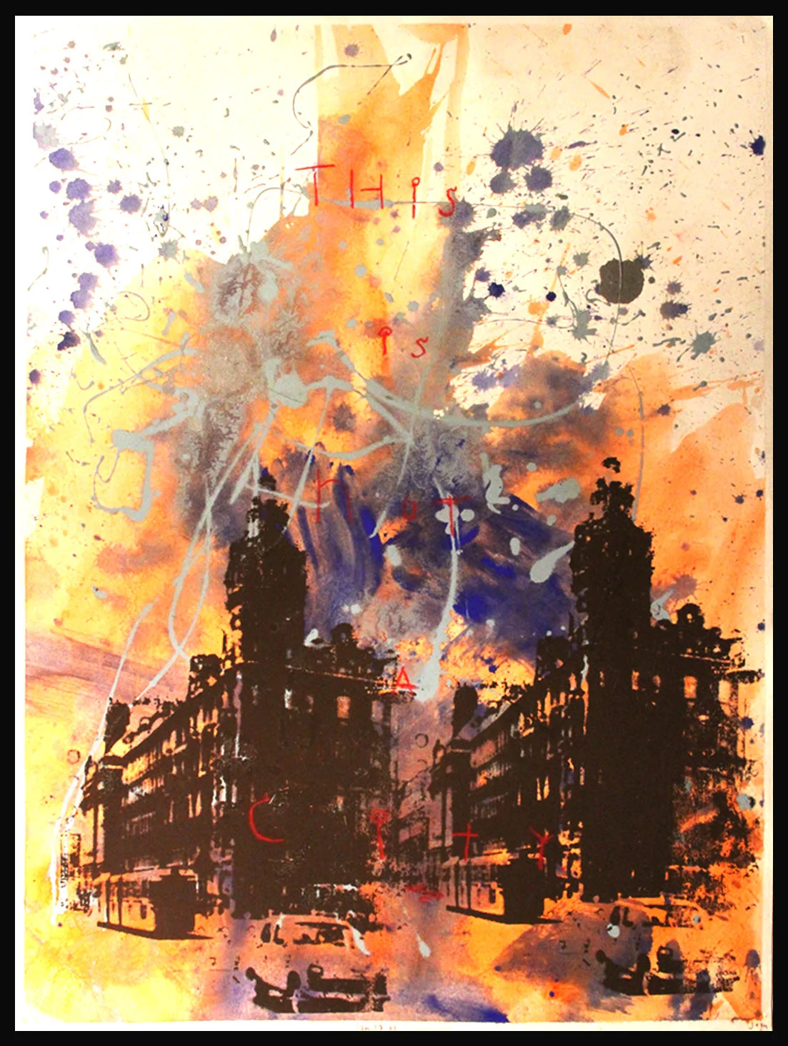 This is not a City: Brown on O.S.B and Baby Blue_ Third Panel