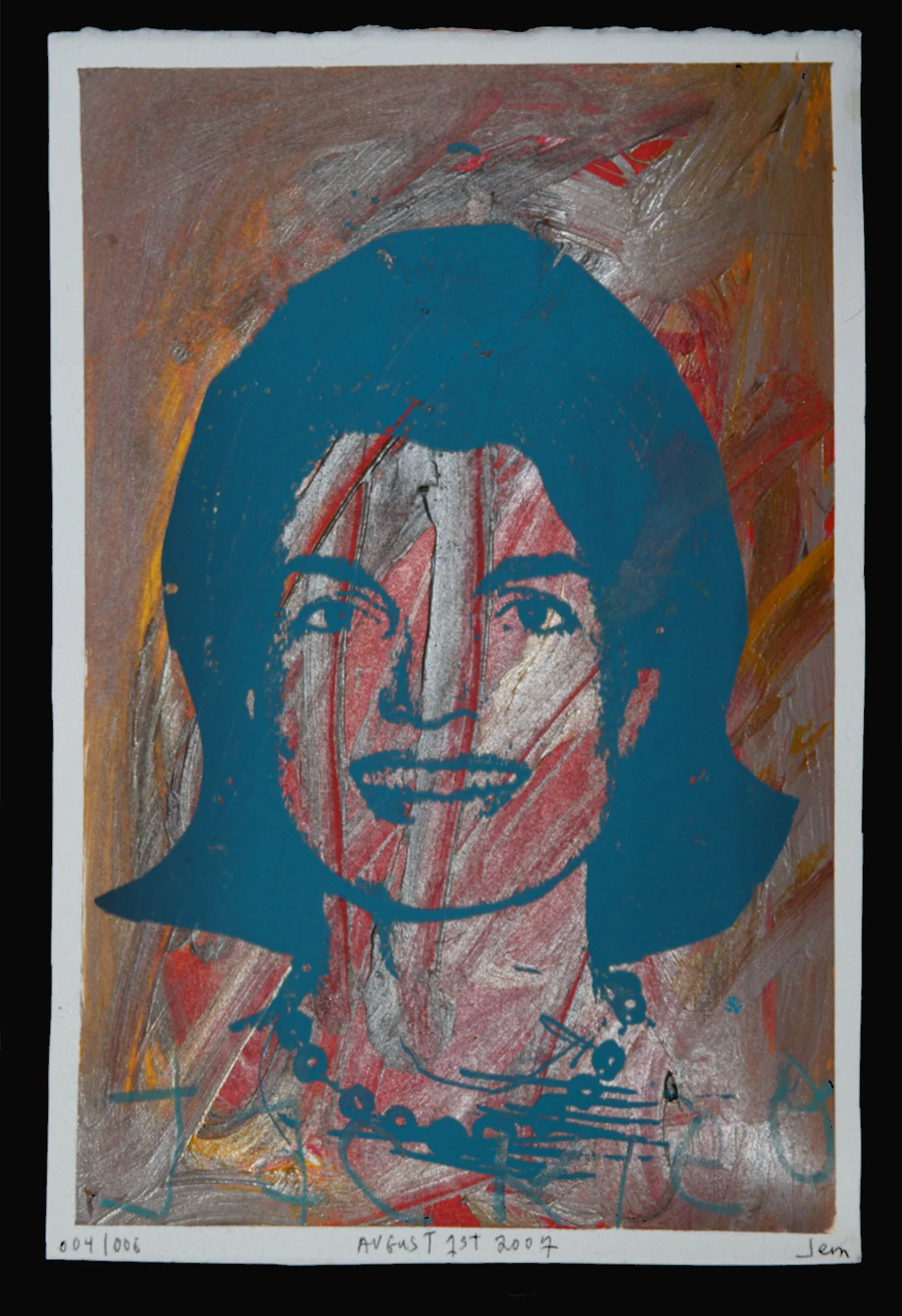 AfterWarhol: Blue Jackie No.1