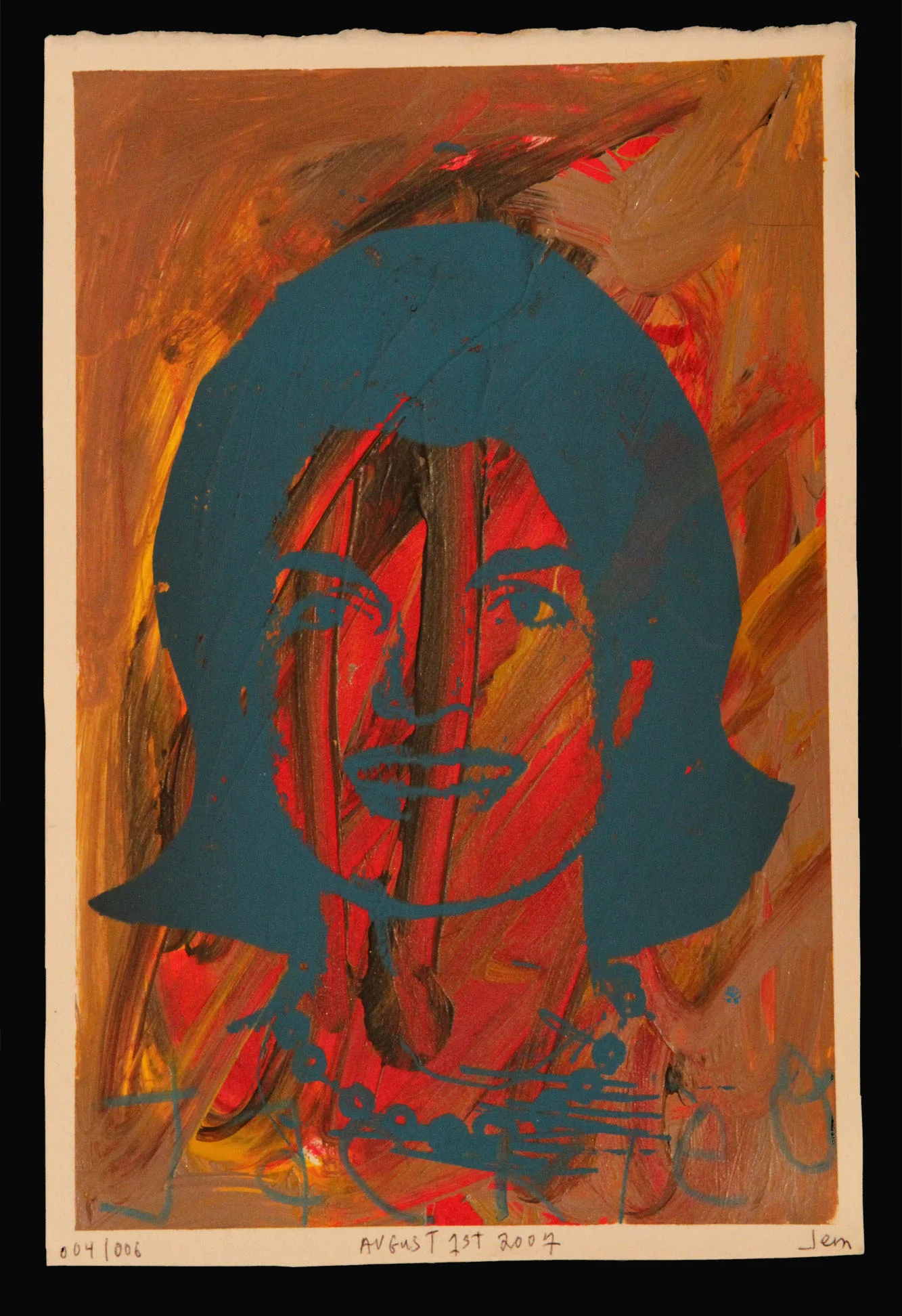 AfterWarhol: Blue Jackie No.2