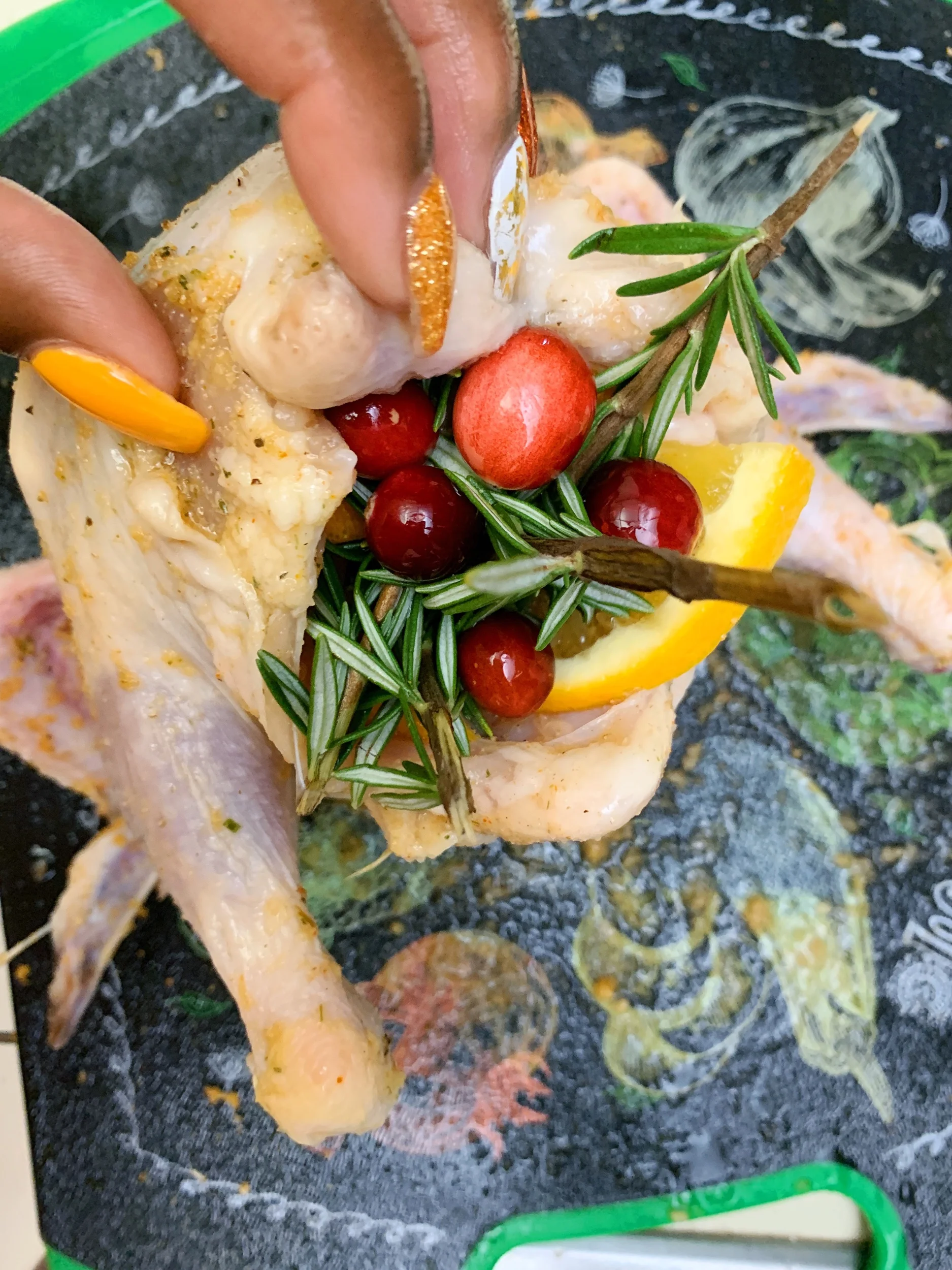 Thanksgiving Recipe: Rosemary, Cranberry &amp; Orange Stuffed Cornish Hens