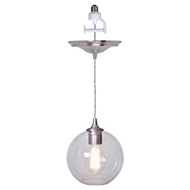 Pendant With Clear Round Glass Shade