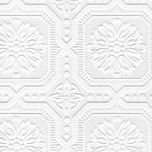 Damask 3D Embossed Wallpaper