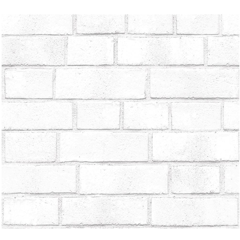 White Textured Brick Peel & Stick Wallpaper