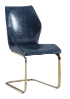 Milan Nirvana Ergonomic Design Cantilever Side Chair (Set of 2), Blue