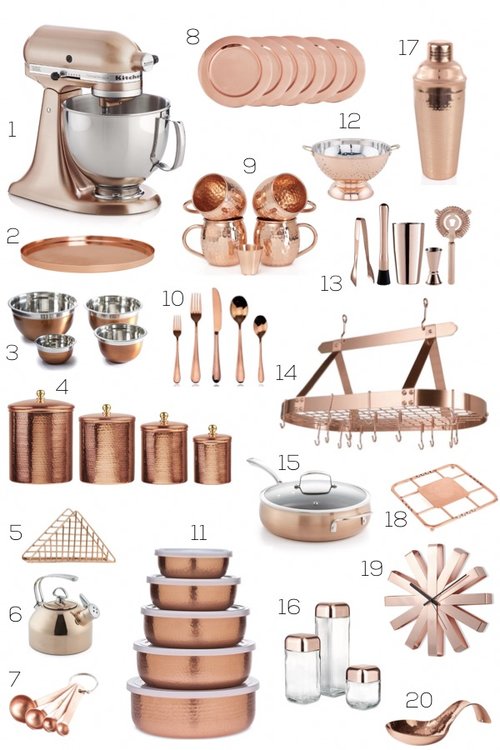 Kitchen Accessories Shopping Guide: Copper! by Albie Knows