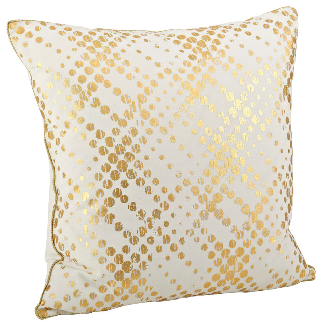 20" Lustrous Metallic Gold Foil Pillow