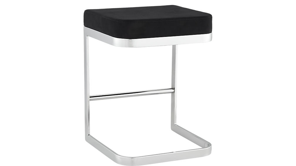 MACK SUEDE 24" COUNTER STOOL