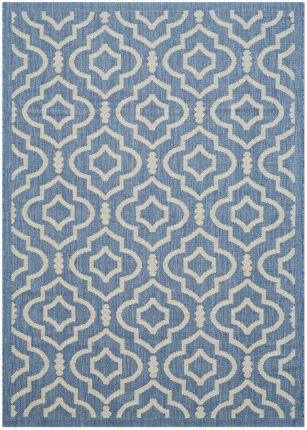 Safavieh Blue and Beige Indoor/ Outdoor Area Rug