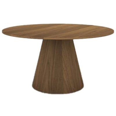 Eurø Style Wesley 53.5" Dining Table in Walnut Finish