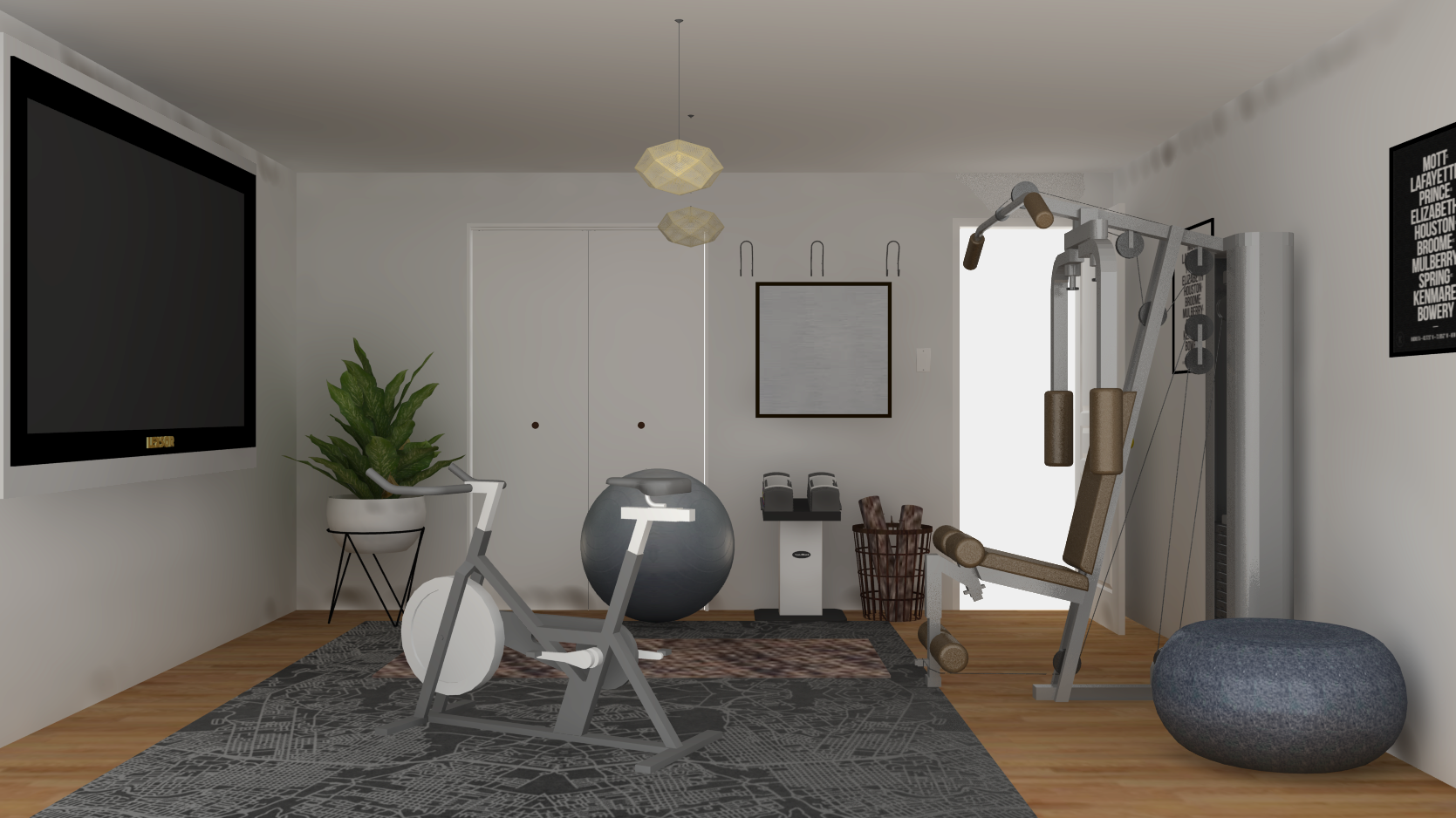 A New Home Gym Haven E-Design