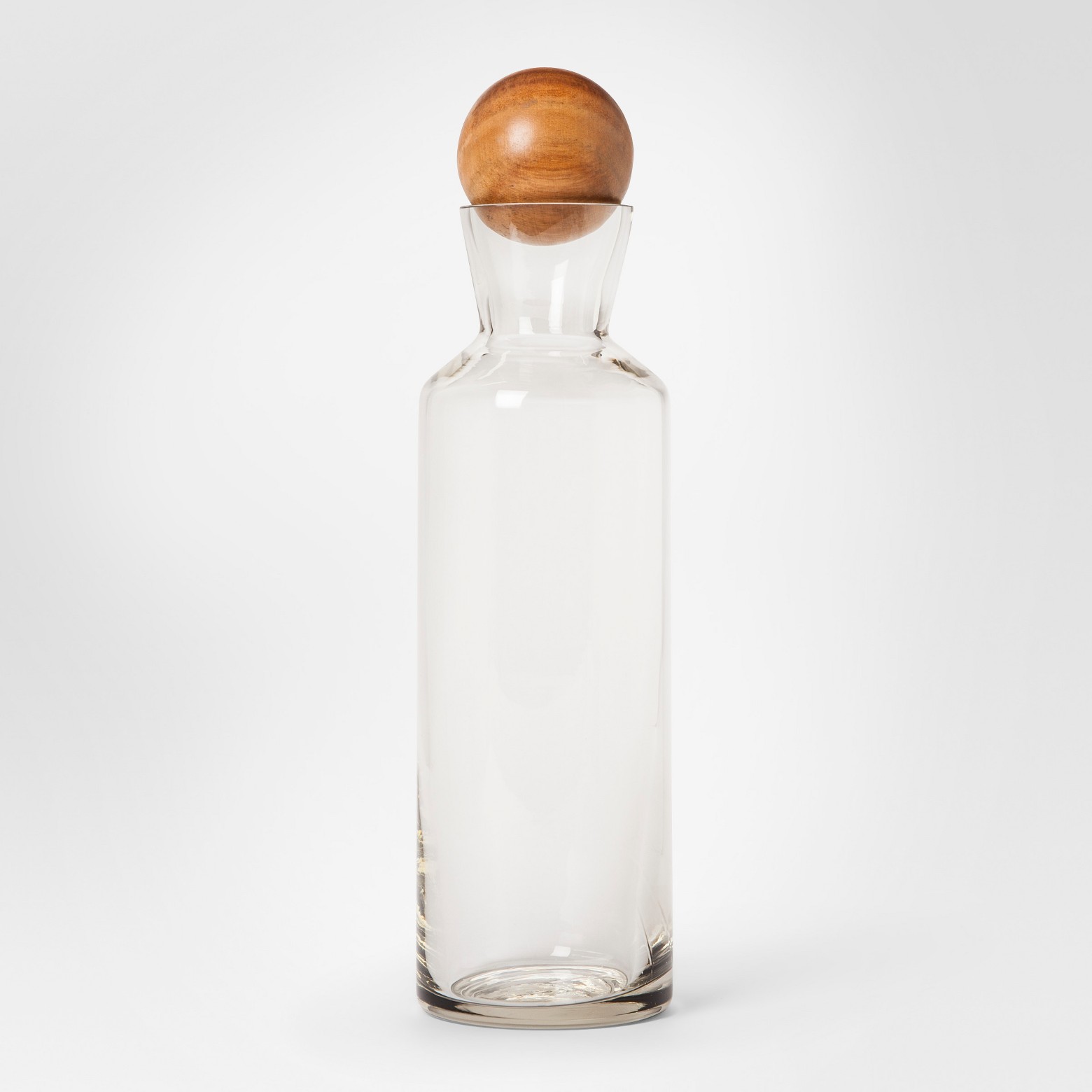 Glass Wine Decanter with Wood Stopper 