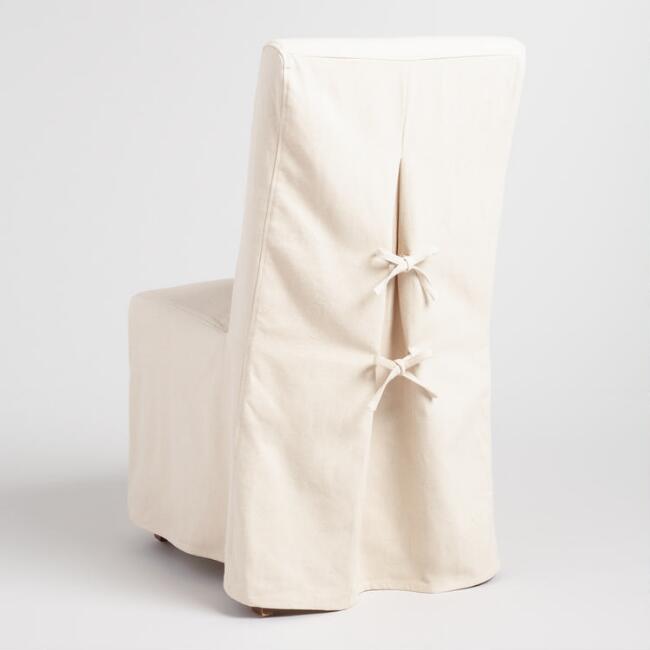 Linen Long Anna Chair Slipcover