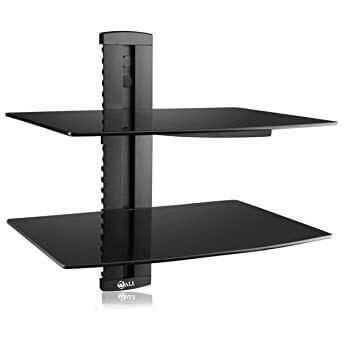 Floating Shelf with Strengthened Tempered Glass