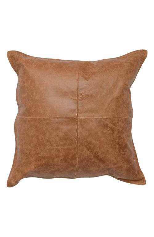 Dumont Leather Accent Pillow