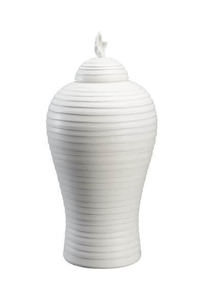 High Point Market || New Product Picks || Chelsea House || Large Matte White Hive Urn
