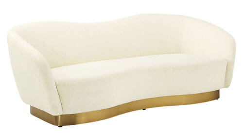  Robey Snow Curved Sofa