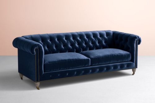 Lyre Chesterfield Two-Cushion Sofa