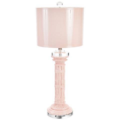 Couture Meg Caswell Watch Hill Blush Pink Lacquer Table Lamp