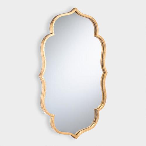 Gold Wavy Accent Mirror