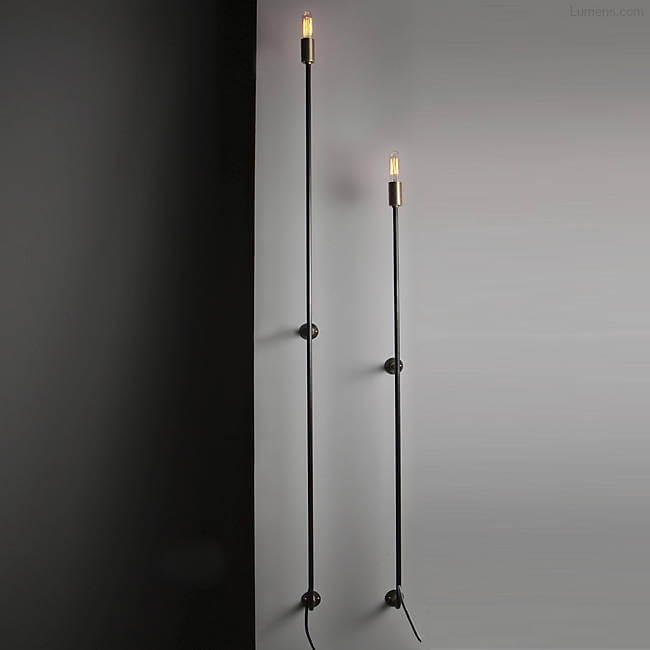 Stick Wall Sconce By John Beck for John Beck Steel