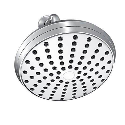 Chrome Finish Luxury Large 6” Rainfall Shower Head by A-Flow