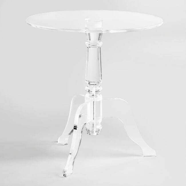 Clear Acrylic Zella Accent Table 