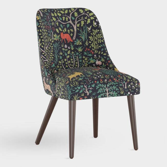 Folkland Linen Kian Upholstered Dining Chair