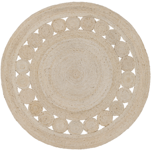 Round Jute Cut Out Rug