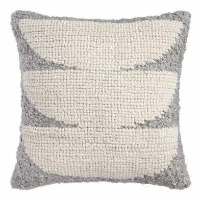 Gray Sol Indoor Outdoor Throw Pillow