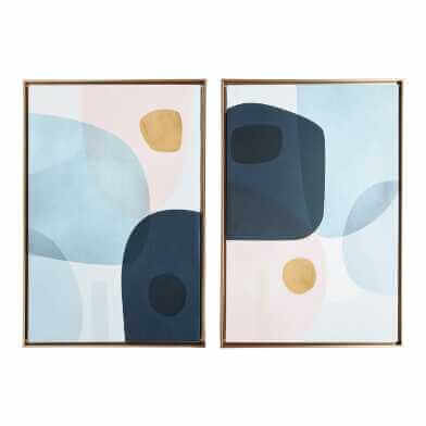 Gold Monde I-II By Victoria Borges Framed Wall Art Set Of 2