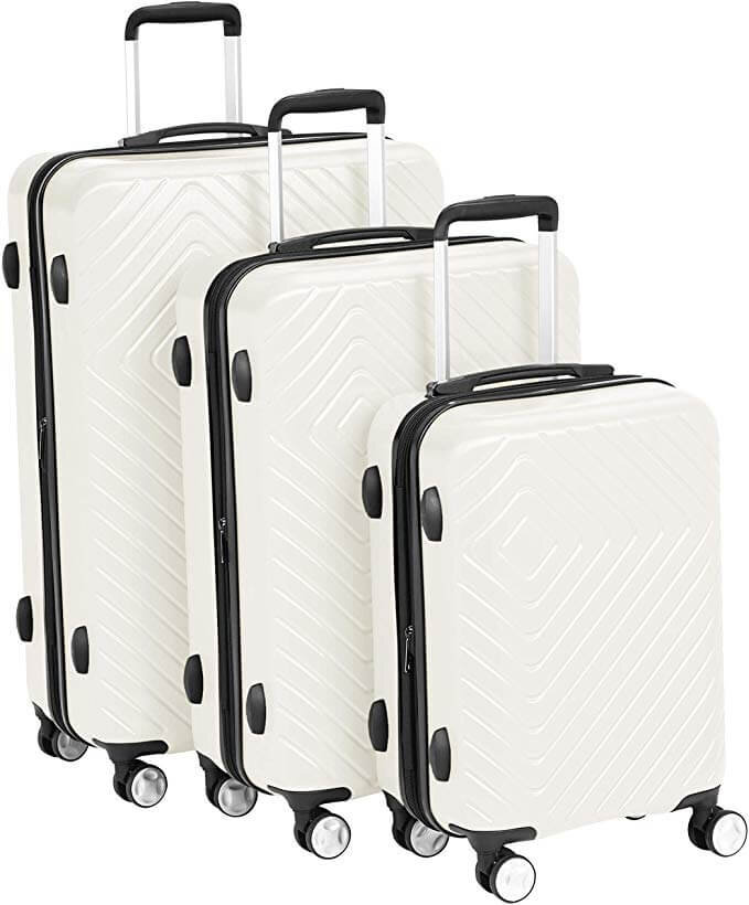 AmazonBasics Geometric Luggage with Built-In TSA Lock