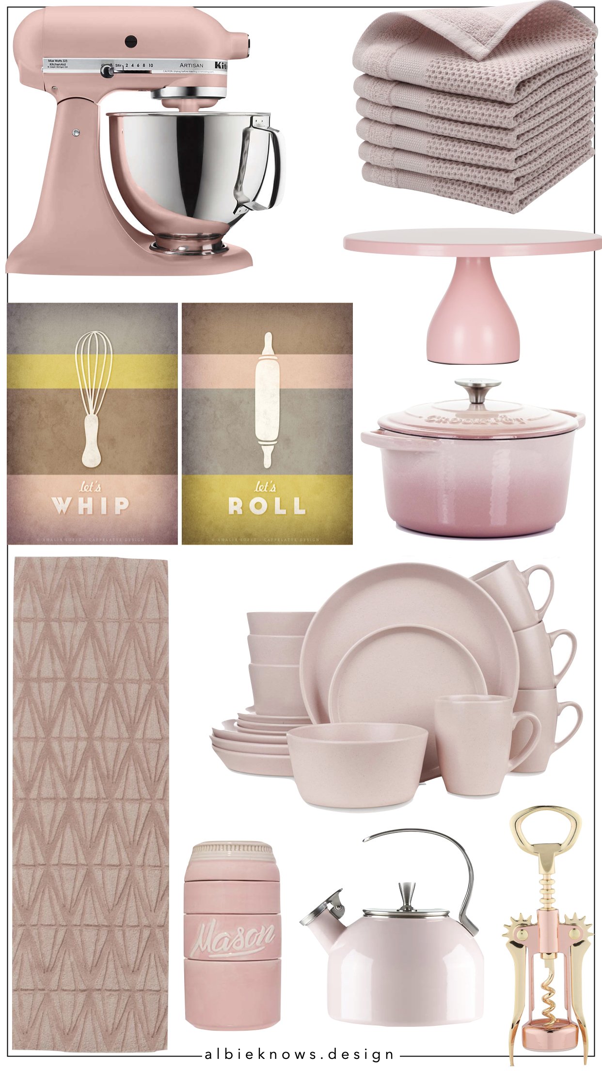 Kitchen Accessories Shopping Guide: Blush Pink! by Albie Knows Interior  Design + Content Creation