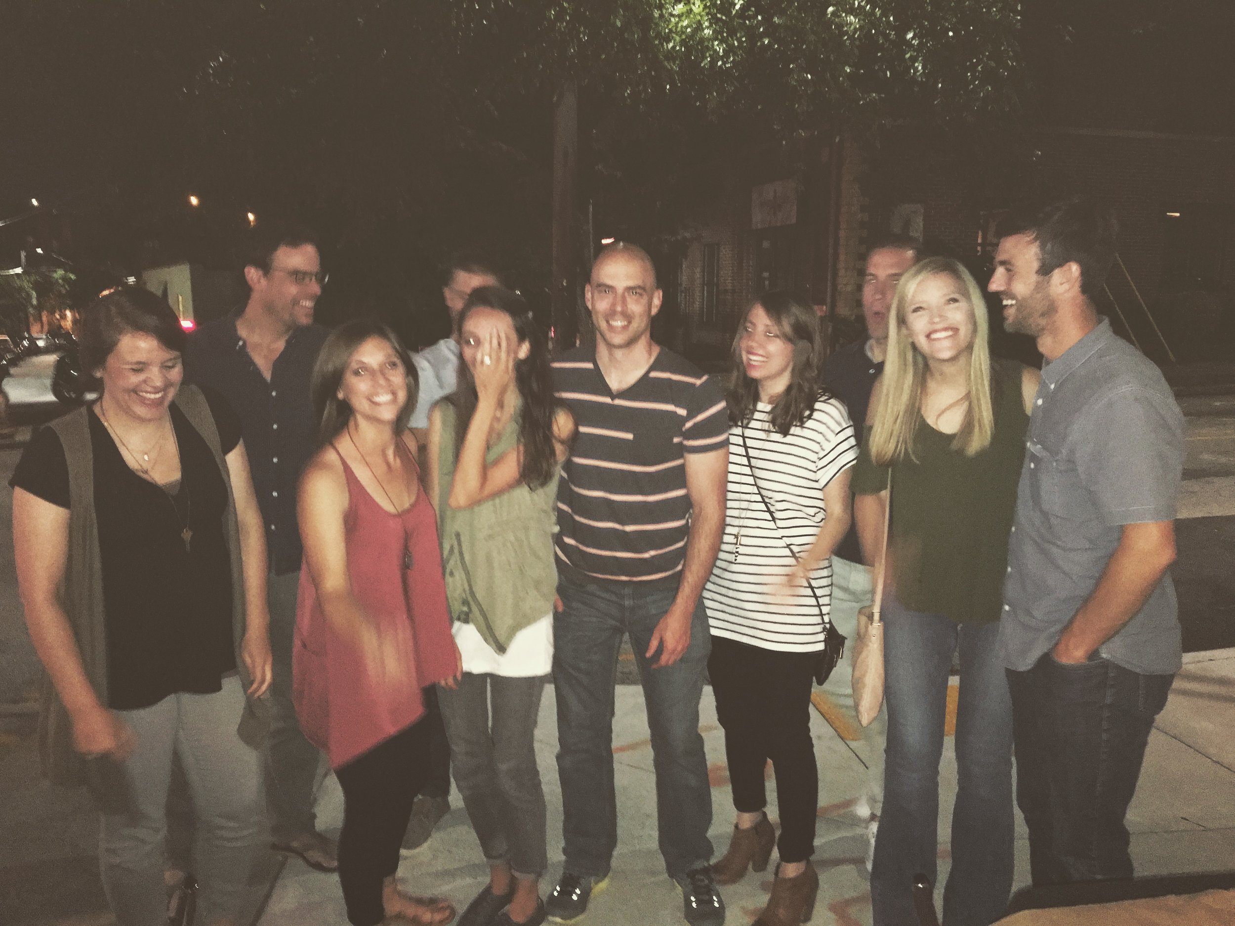 last dinner in Atlanta with the best friends we could ever hope for