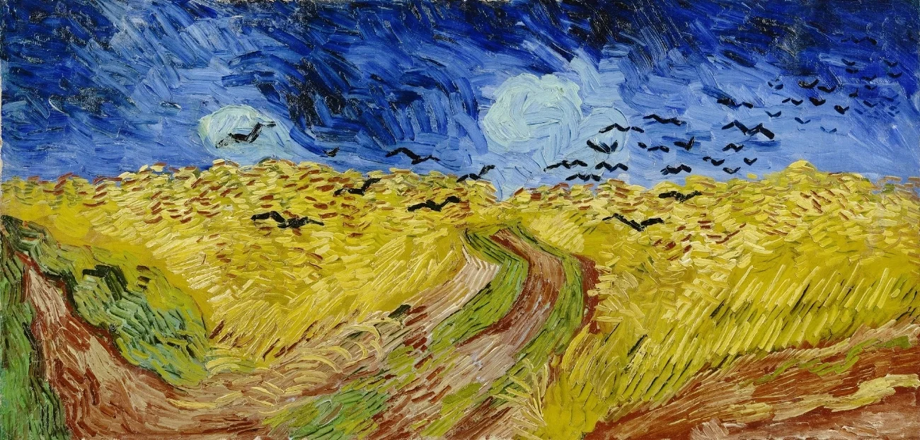 麥田群鴉 / 梵谷 / 梵谷博物館館 / 圖片來源 Wheatfield with crows, 1890 / Vicent van gogh