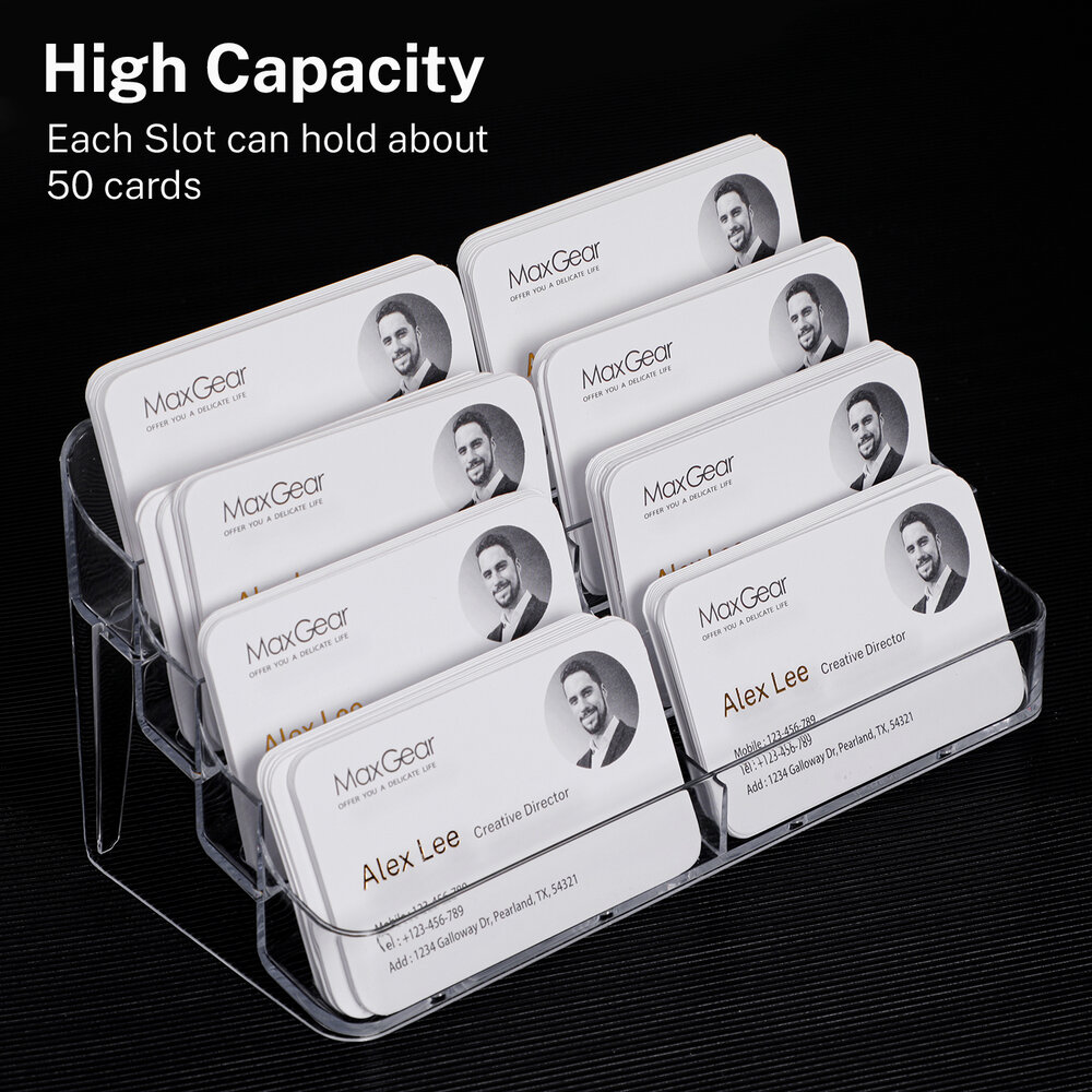 Fits 30-50 Business Cards Tag Plastics 10 Clear Acrylic Business Card Holder Display Office Business Card Holder Business Card Stand Business Card Desk Holder Fits 30-50 Business Cards Tag Plastics 10 Clear Acrylic Business Card Holder Display Office Business Card Holder Business Card Stand Business Card Desk Holder