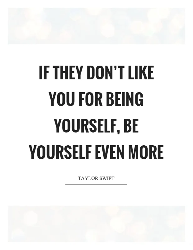 Theme of the Week - Anti|Bullying | Wrth|fwlio "If they do not like you for being yourself, be yourself even more.” - Taylor Swift