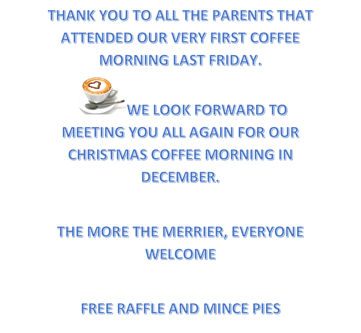 Lovely to see so many parents at our first ever year 7 Coffee Morning last Friday 29th September 2017. Thanks to everyone who came.