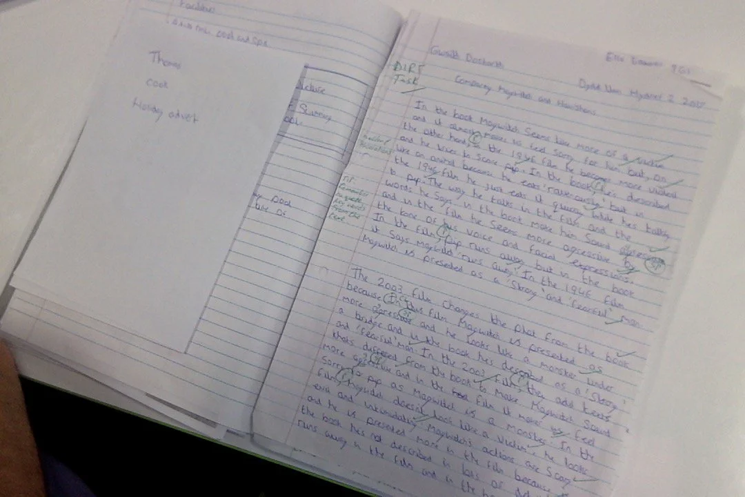 "A superb essay by Ella Edwards in Year 9. VERY Well done! This would hit an A grade at GCSE level Ella!#GoingAboveAndBeyond &nbsp;#GreatEffort &nbsp;#PunchingAboveYourWeight"